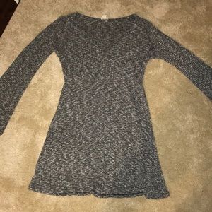 Grey soft fall dress
